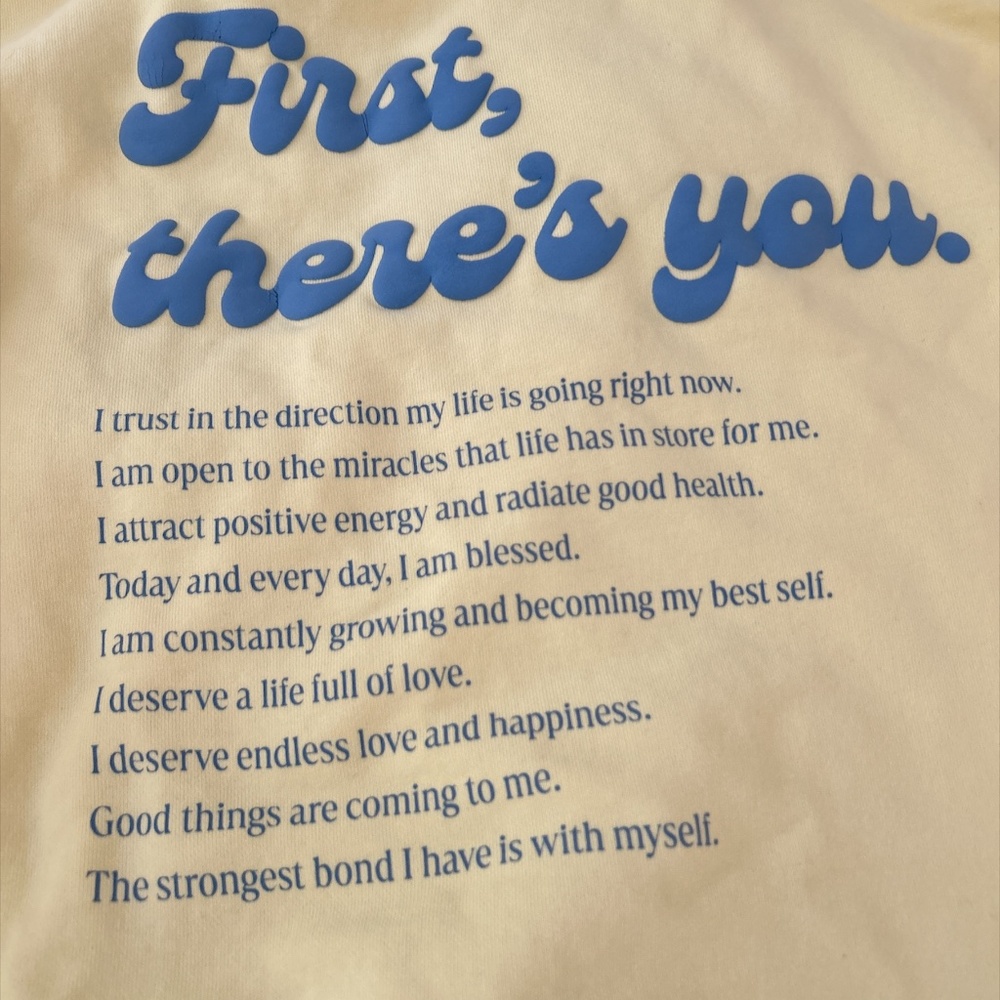 Bond Butter Yellow Emotional Support Hoodie size L Heavyweight Cotton Oversized - Picture 4 of 9